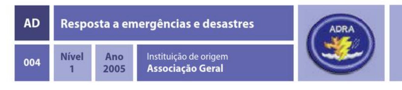 Resposta a emergências e desastres