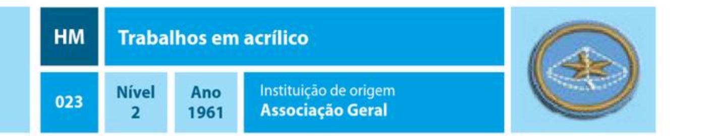 Trabalhos em acrílico