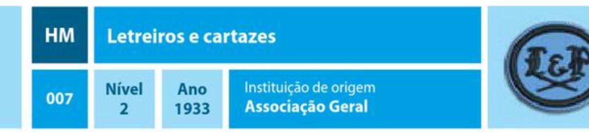 Letreiros e cartazes