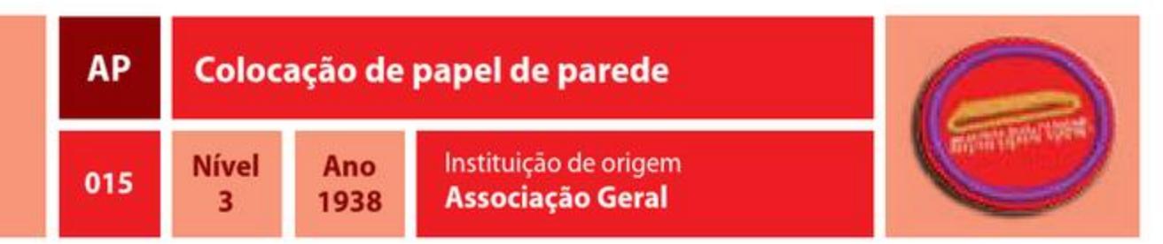Colocação de papel de parede