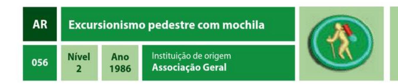 Excursionismo pedestre com mochila