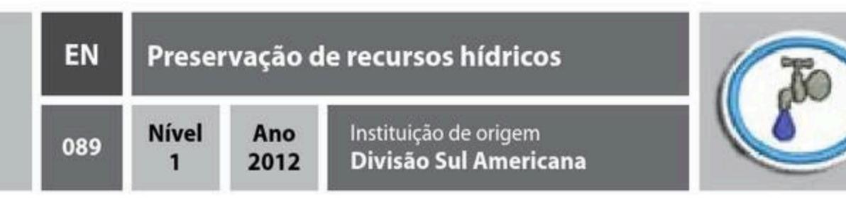 Preservação de recursos hídricos