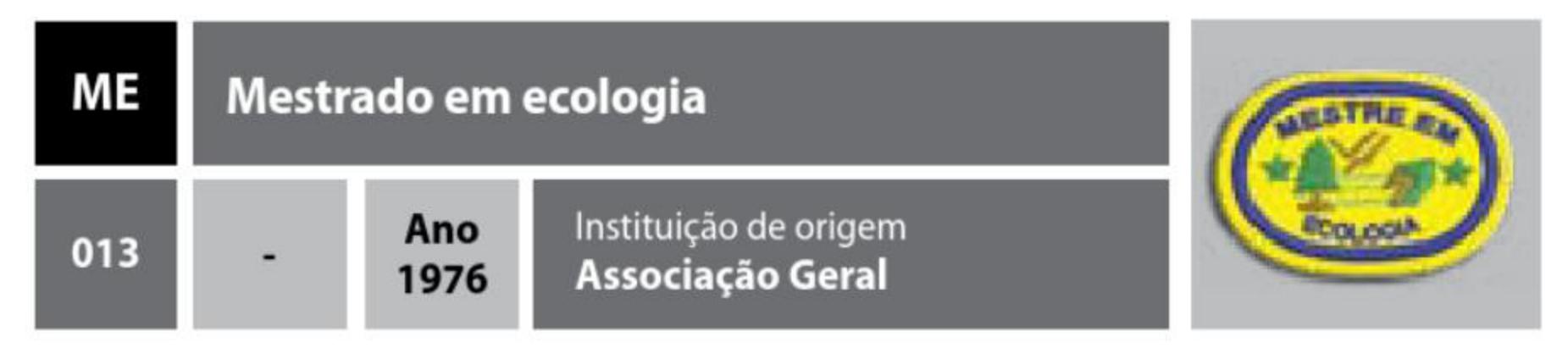 Mestrado em ecologia