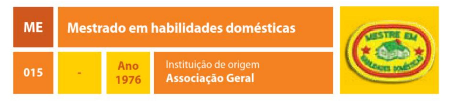 Mestrado em habilidades domésticas