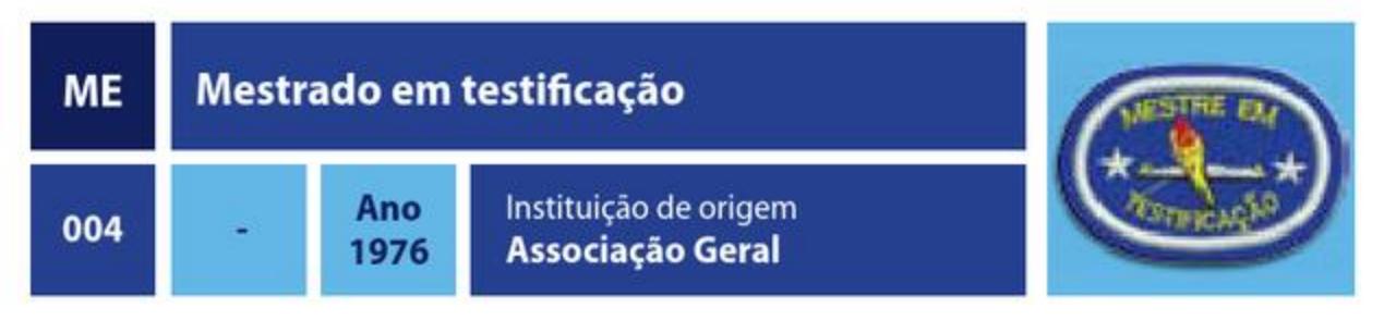 Mestrado em testificação